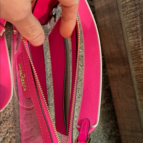 Kate Spade Hot Pink Clear Crossbody Bag - Picture 4 of 10
